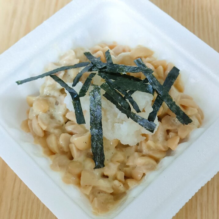 大根おろしと海苔の納豆